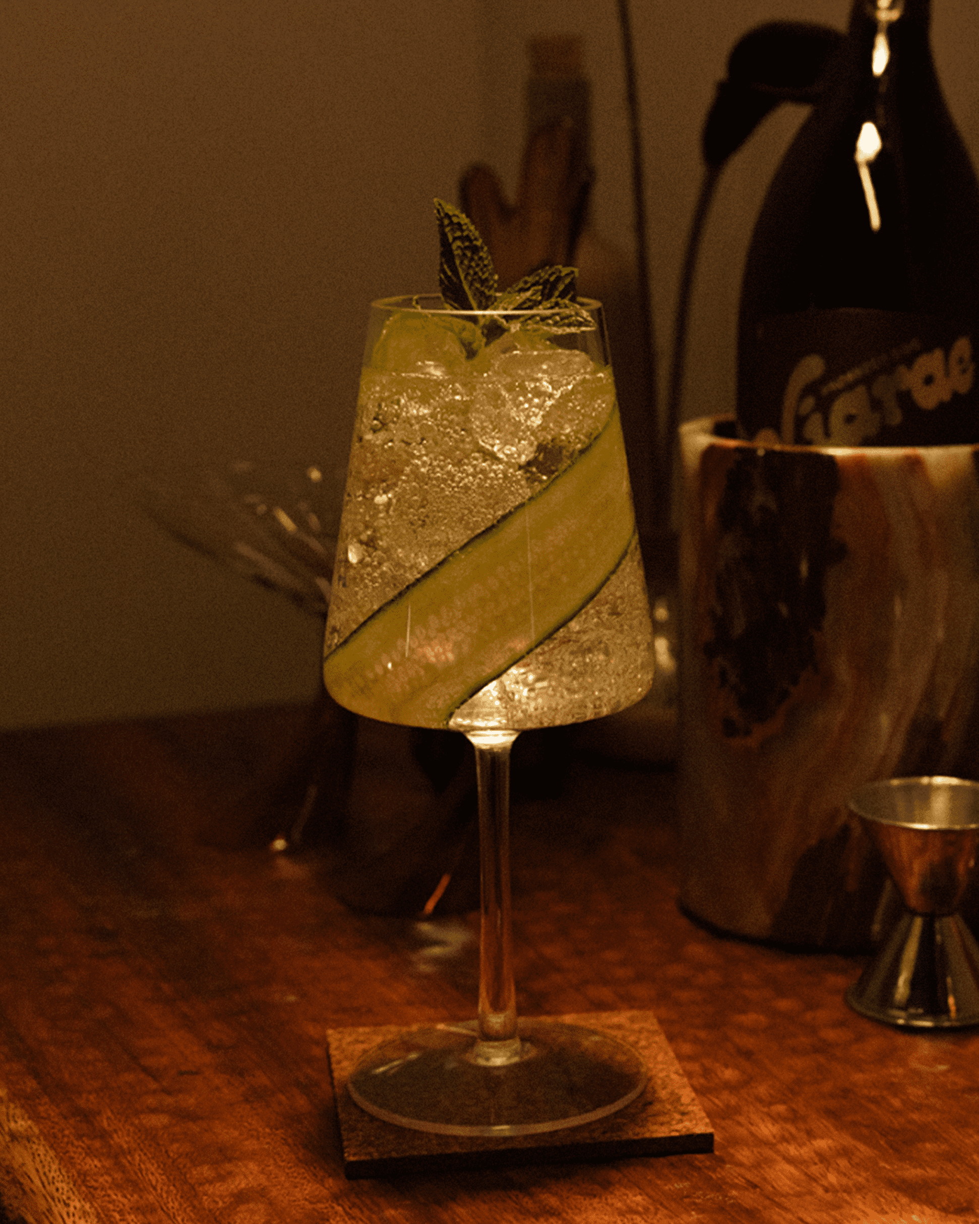 Glowtini Prosecco Cocktail